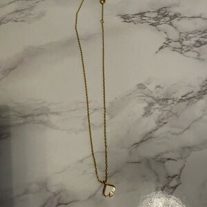 New Kate Spade White Spade Necklace